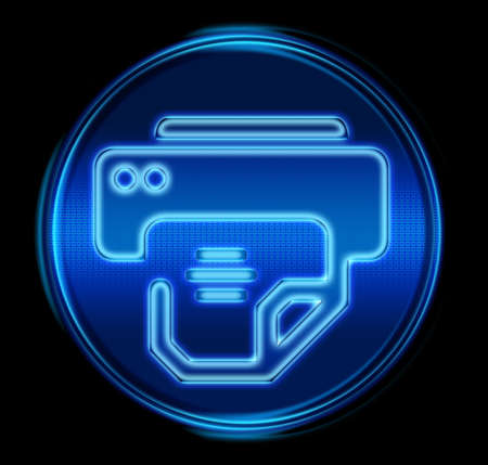 Printer icon. (With Clipping Path)の写真素材