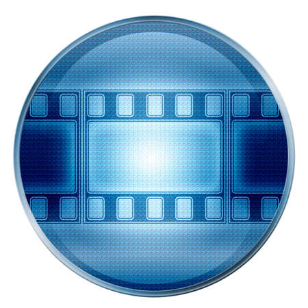 Film icon. (With Clipping Path)の写真素材
