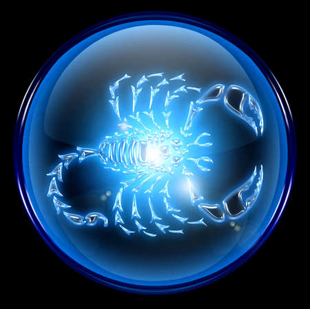 Scorpio zodiac button icon