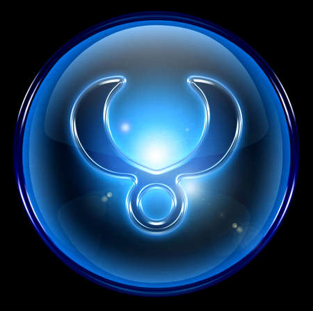 Taurus zodiac button iconの写真素材