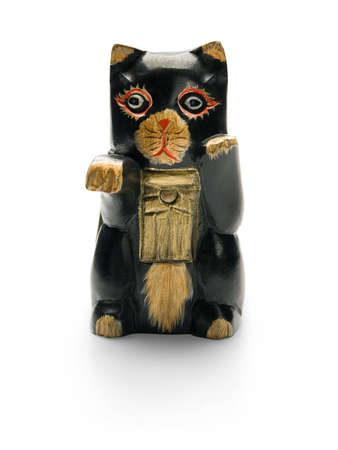 cat, isolated on white backgroundの写真素材