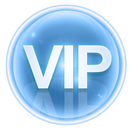 VIP icon ice, isolated on white background.の写真素材