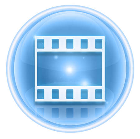 Film icon ice, isolated on white background.の写真素材