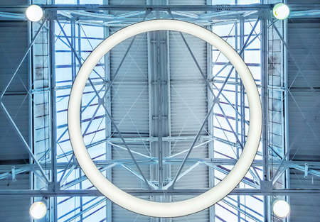 Skylight window - architectural background. Roofの写真素材