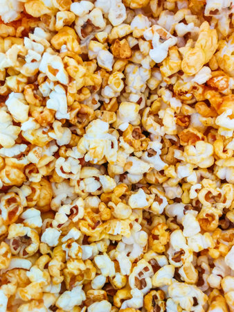 Popcorn texture background.
