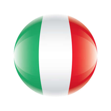 Italy flag iconのイラスト素材