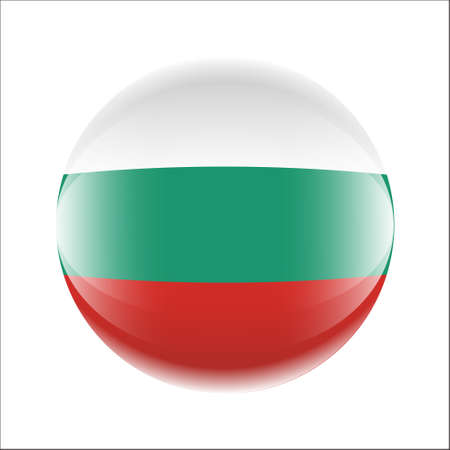 Bulgaria flag icon in the form of a ball. Vector eps 10のイラスト素材