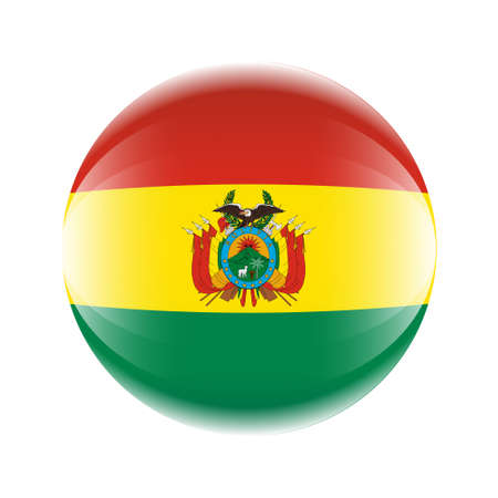 Bolivia Flag icon in the form of a ball. Vector eps 10のイラスト素材