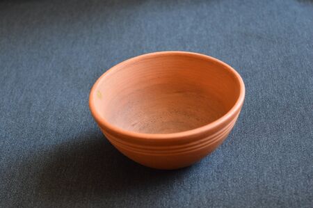 ceramic bowl on a black backgroundの写真素材