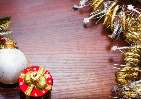 Picture template for New Year's greeting card. Background for Christmas. Decoration for Christmas.