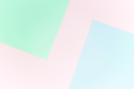 Texture background of fashion pastel colors: pink, yellow, turquoise and geometric pattern papers in...