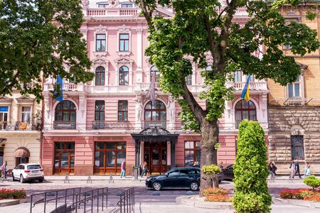 Lviv, Ukraine - July 16, 2019: Lviv UKRAINE Grand Hotel Lviv Ukraineのeditorial素材