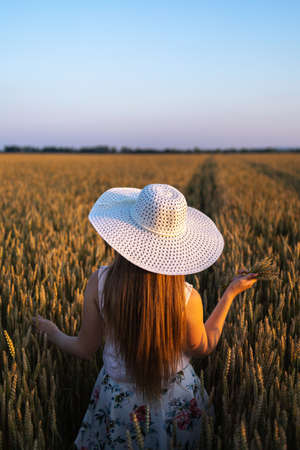 Girl in a wheat field