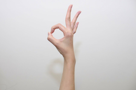 ok handの写真素材