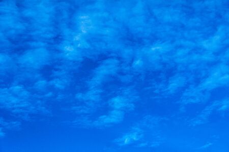 Blue morning sky with white clouds white clouds on blue sky