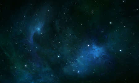 Artist generated Outer space art. Starfield. Awesome nebulae. Artist renders Universe filled with...