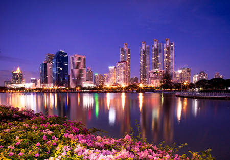 Night cityscapeの写真素材