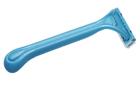A non-permanent shaving machine-tool is isolated on a white backgroundの写真素材