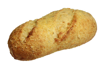 Baguette corn it is isolated on a white backgroundの写真素材