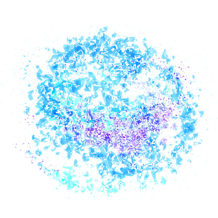 splinter spray spot round background for cards and web designeのイラスト素材