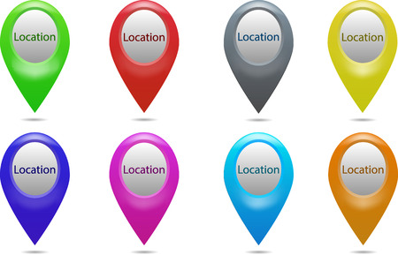 an icon to show the place on the mapのイラスト素材