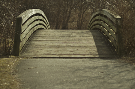 Wooden bridgeの写真素材