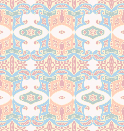 Seamless symmetrical handmade patterns. Vintage textures. Decorative background for vintage textures, textile, wrapping paper, cards, invitations, web design. Vector illustrationのイラスト素材