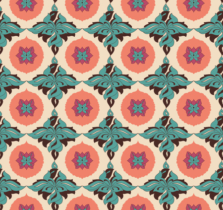 Vintage seamless pattern for design of packaging, paper, textiles and decoupage. Vector illustrationのイラスト素材