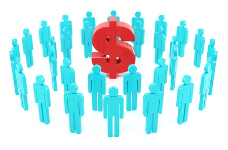 Business team on the white backgroundの写真素材