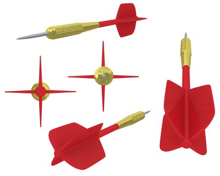 3D dart viewsの写真素材