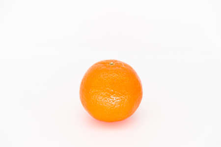 Ripe mandarin on a white background. Tangerine.の写真素材