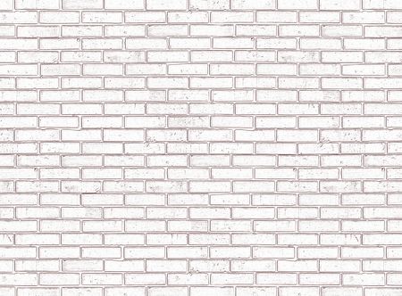 White seamless brick wallの写真素材