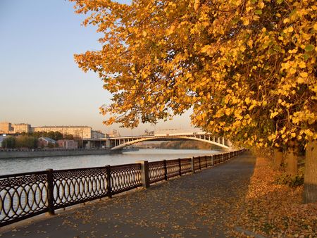 Autumn quayの写真素材