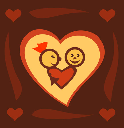 Love heartのイラスト素材