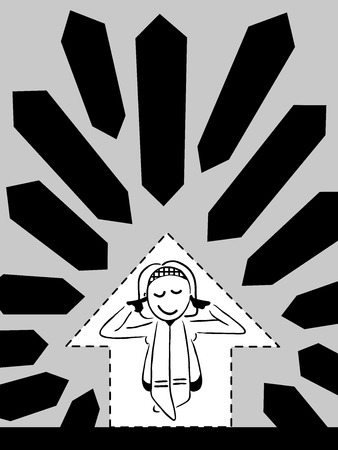 In houseのイラスト素材