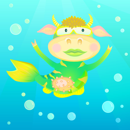 Sea cowのイラスト素材