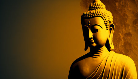 Gautama Buddha the symbol of hinduism buddhism spirituality buddha purnima, generative aiの素材