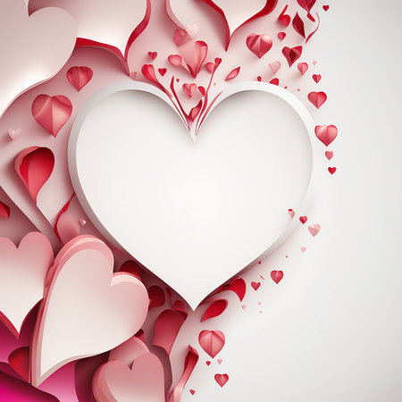 Abstract Valentine's Day background or Valentines day concept. Generative AIの素材