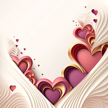 Abstract Valentine's Day background or Valentines day concept. Generative AIの素材