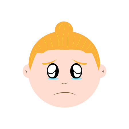 Girl cryingのイラスト素材