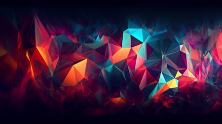 Abstract low polygonal background. Triangular low poly background.の素材