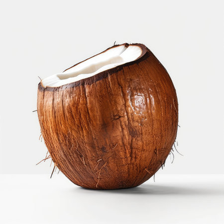 Coconut isolated on white background.の素材