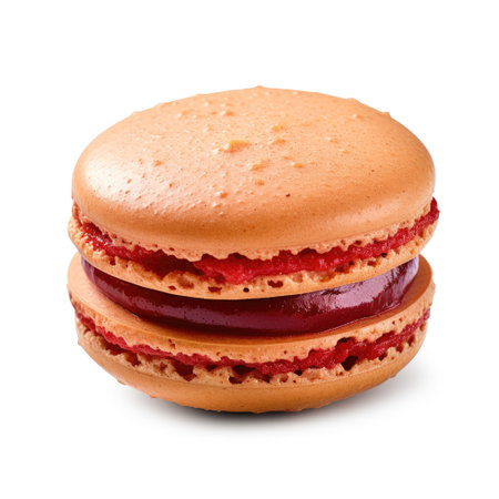 French macaroon isolated on the white background.の素材