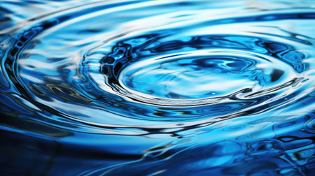 abstract background of blue water ripples and ripples. macroの素材
