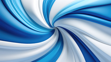 abstract background with smooth lines in blue and white colors, 3d renderの素材