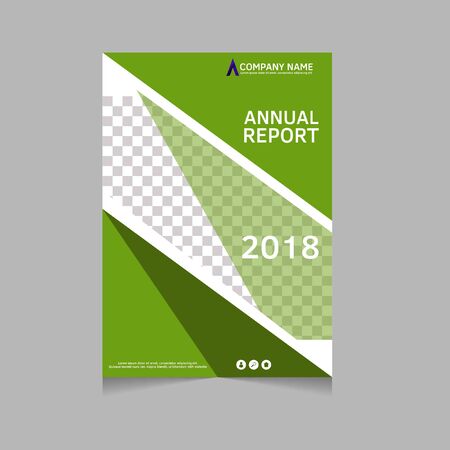 Annual report, flyer, presentation, brochure. Front page, book cover layout design. Design layout template in A4 size . Abstract cover template.のイラスト素材