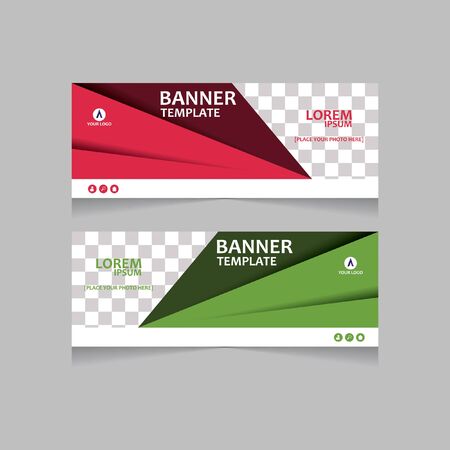 Vector abstract geometric design banner web template. Vector design Banner background.のイラスト素材