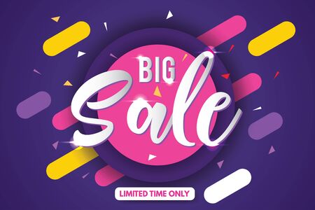 Big Sale Banner Template Design. Sale Banner.のイラスト素材
