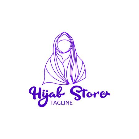 Hijab Store Logoのイラスト素材