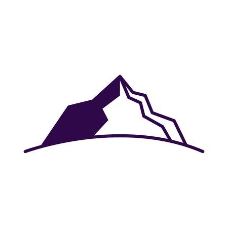 Mountain logo design. Mountain vector illustrationのイラスト素材